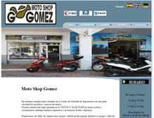 Tablet Screenshot of motoshopgomez.com